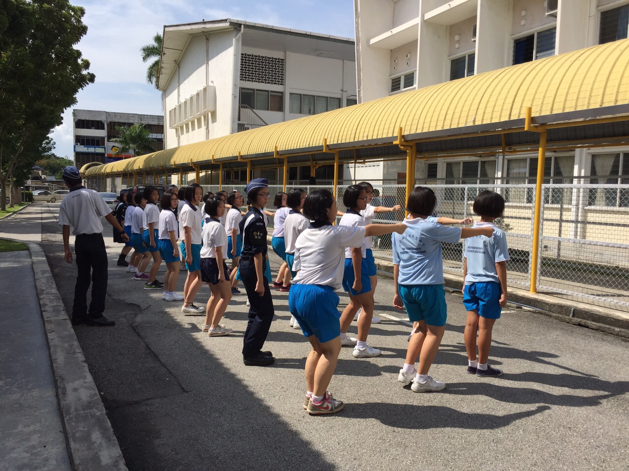Lastly, before dismissal, we had a drill session and some members were chosen to go for the march pass during Sports Day.