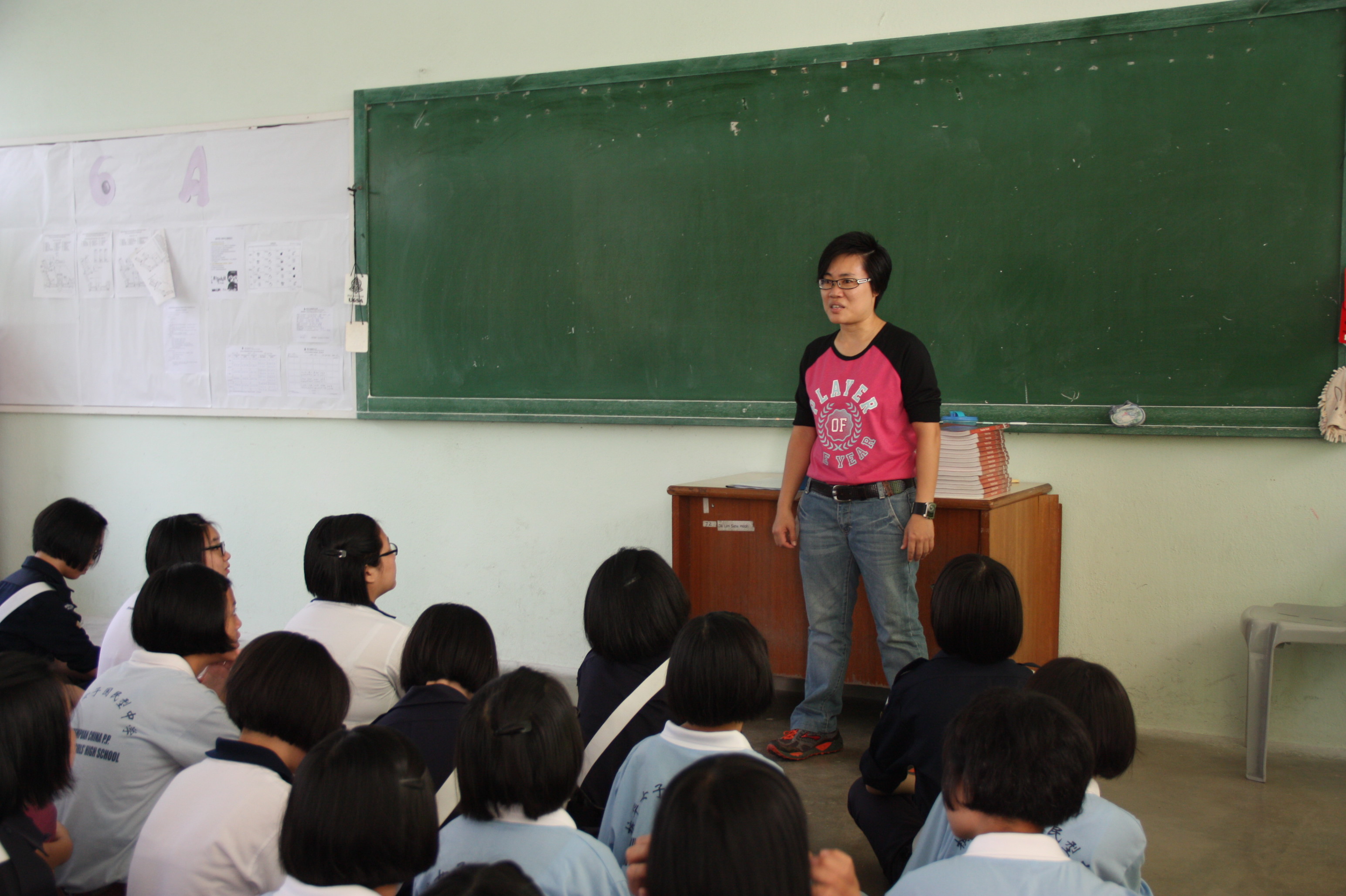Our teacher advisor, Miss Quah explains the rules to the members.